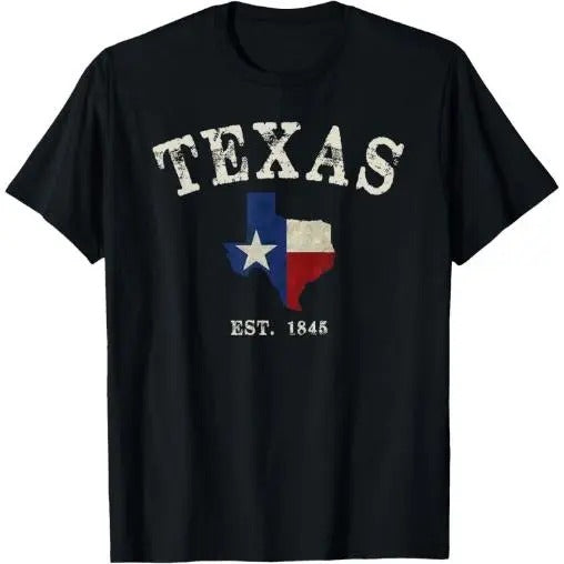 Distressed Texas State Flag Map T-Shirt Made in USA Hoodie, Sweatshirt | UrbanDripWear.com
