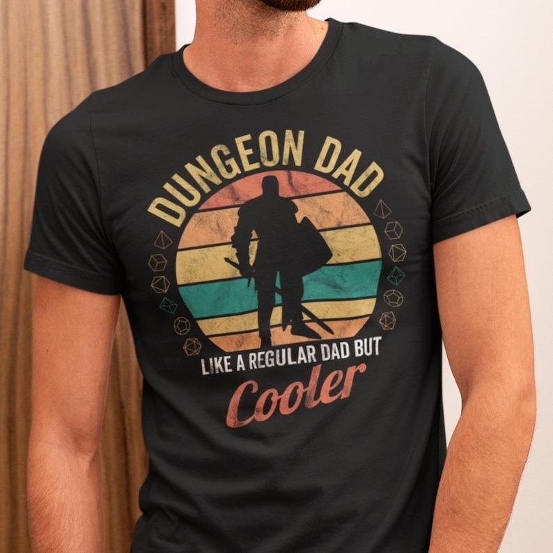 DnD Dungeon Dad Shirt, Dungeon Dad Shirt, Dungeon Dad Like A Regular Dad  But Cooler shirt, D&D Gift for Fathers Day, Fun...