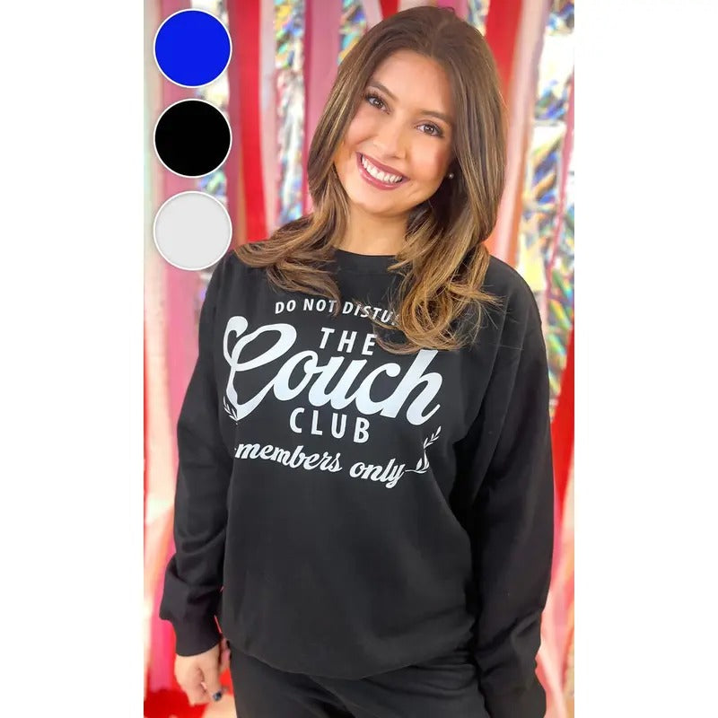 Do Not Disturb The Couch Club Graphic Sweatshirt T-Shirts, Hoodie | UrbanDripWear.com