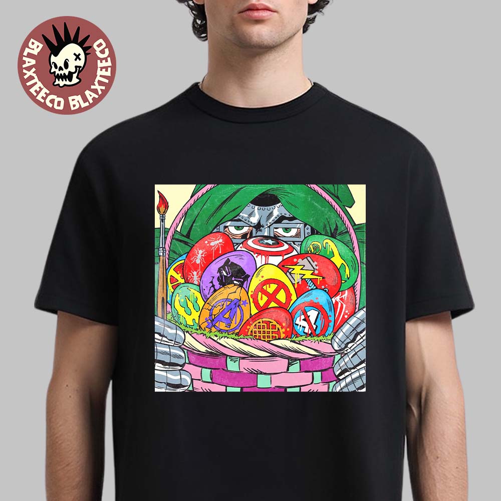 Doctor Doom Robert Downey Jr Easter Eggs Artwork Avengers Doomsday Leak T-Shirt