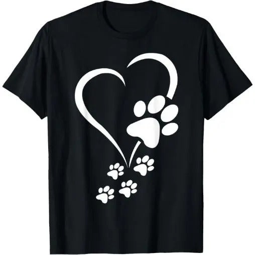Dog Paw Heart Baby Dogs - Dog Paws Hearts Dog Paw Print T-Shirt Made in USA Hoodie, Sweatshirt | UrbanDripWear.com
