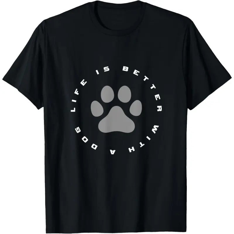 Dog Paw Print T-Shirt made in usa Hoodie, Sweatshirt | UrbanDripWear.com