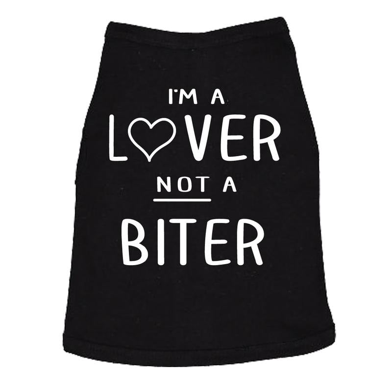 Dog Shirt Im A Lover Not A Biter Funny Clothes For Small Breed Daschund Corgi Funny Dog Puppy Shirt Black Hoodie, Sweatshirt