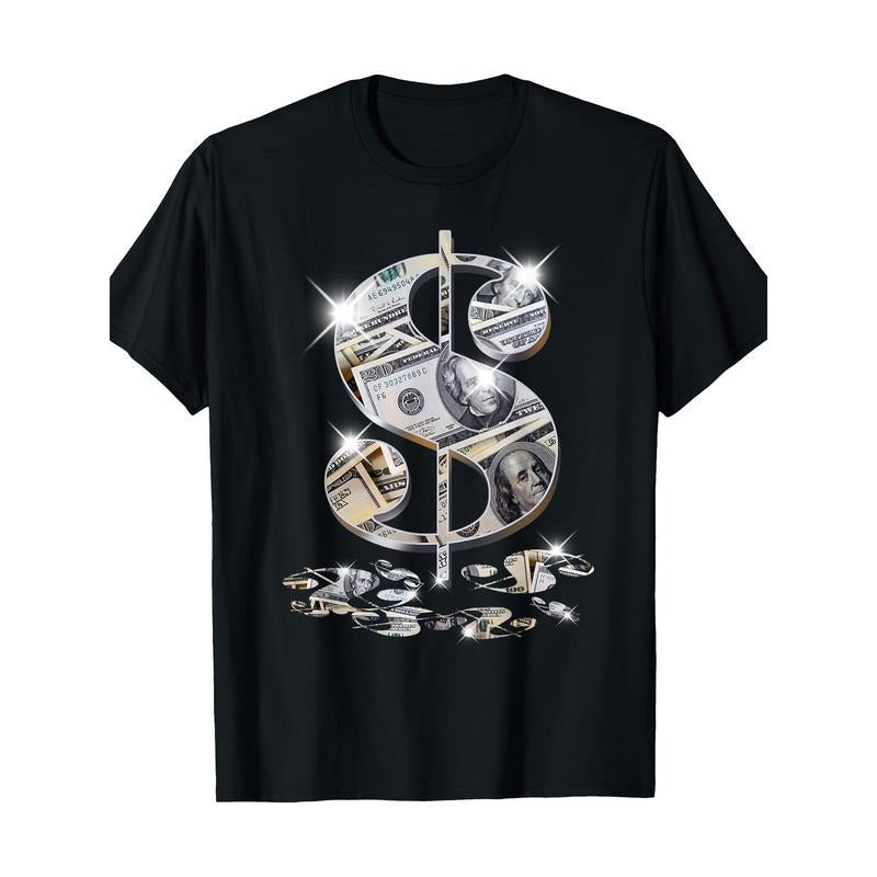 Dollar symbol $Gift Design Concept T-shirt, men's T-shirt made in usa Hoodie, Sweatshirt | UrbanDripWear.com