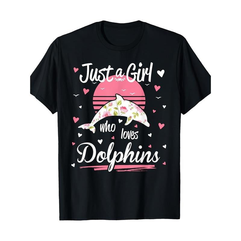 Dolphin Design 100% CottonT-shirt Hoodie, Sweatshirt | UrbanDripWear.com