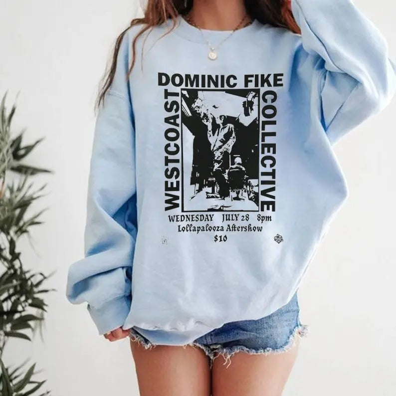 Dominic Fike Sunburn Tour album track list Sweatshirt, Rock Music Band T-Shirts, Hoodie | UrbanDripWear.com