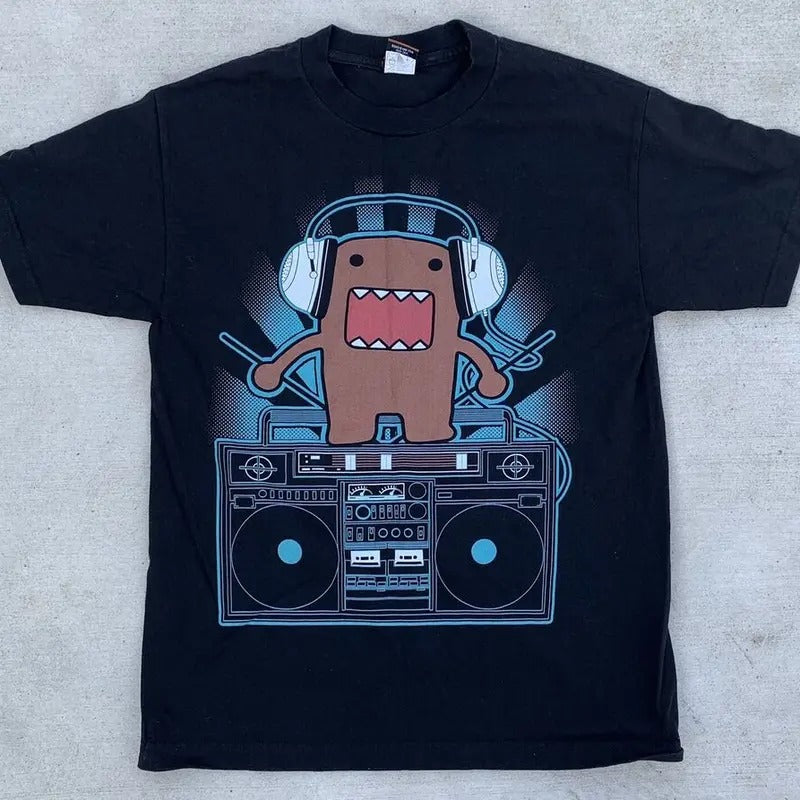 Domo Boombox Headphones T Shirt Unisex Full Size Hoodie, Sweatshirt | UrbanDripWear.com