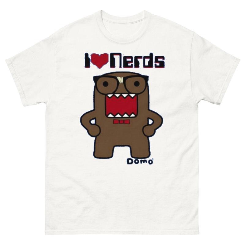 Domo I love nerds t shirt grunge emo scene y2k Amity affliction, graphic tees for men,graphic tee Menswear Top Hoodie,...