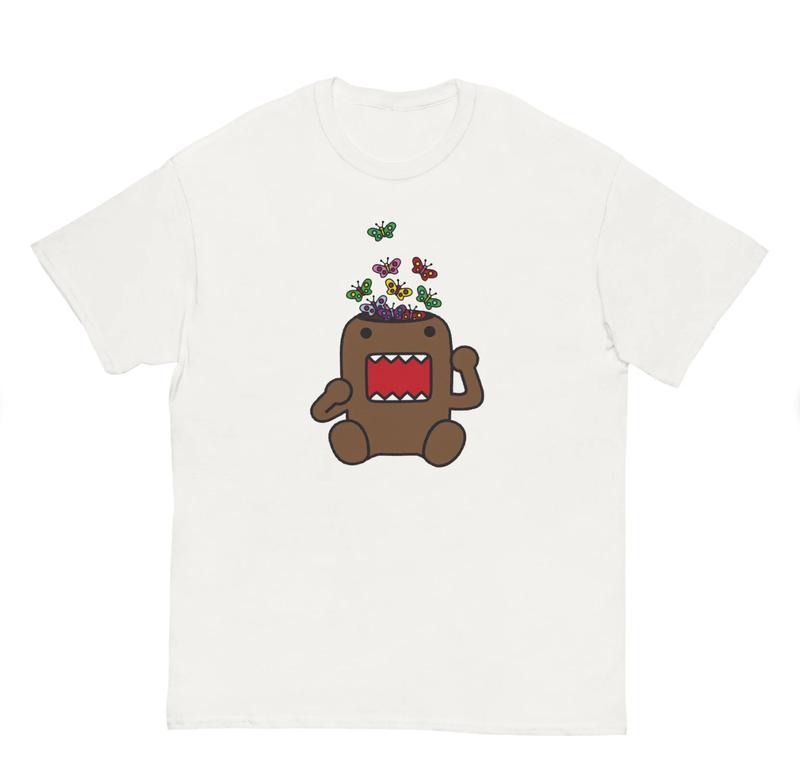Domo Kun Face T-Shirt, Monster Eyes mouth shirt, Cartoon graphic, AWESOME GIFT Top Womenswear Hoodie, Sweatshirt