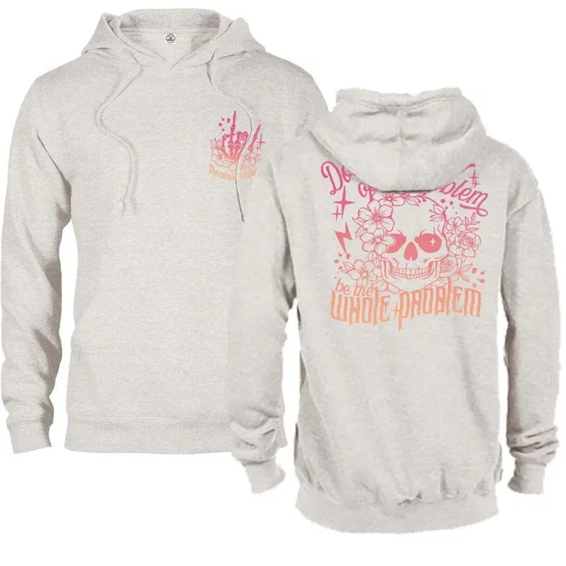 Don't Be A Part Of Problem Funny Hoodie Casual Street Style Fleece Pullover Hooded Sweatshirt Tops Trendy For Women For...