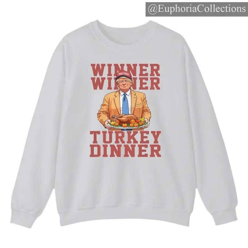 #Donald.Trump Winner Turkey Dinner Thanksgiving Chicken MAGA Sweater, Hoodie, Shirt, I Am Thankful #Trump Won Outfits ,...