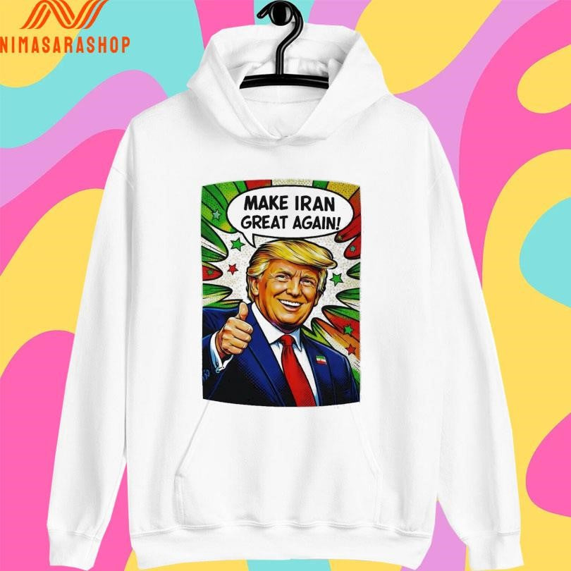 Donald J Trump Make Iran Great Again Funny Political Shirts