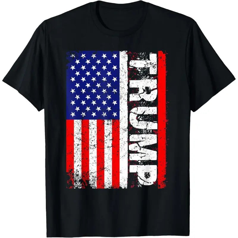 Donald Trump 2020 Vintage USA Flag T Shirts T-Shirt made in usa Hoodie, Sweatshirt | UrbanDripWear.com