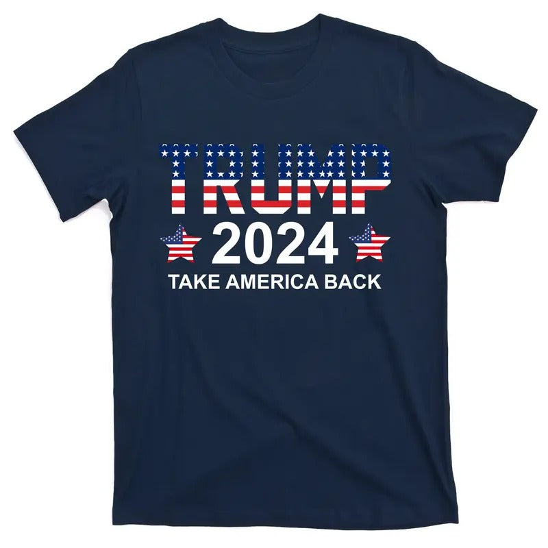 Donald Trump 2024 Take America Back T-Shirt Menswear Top Hoodie, Sweatshirt | UrbanDripWear.com
