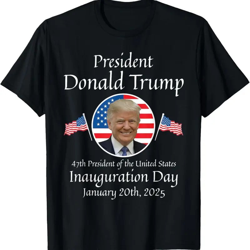 Donald Trump Inauguration Day 2025 47th USA President T-Shirt Hoodie, Sweatshirt | UrbanDripWear.com