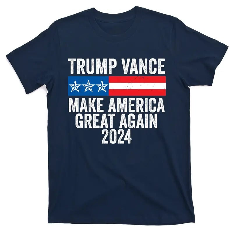 Donald Trump JD Vance 2024 Make America Great Again USA Election T-Shirt Hoodie, Sweatshirt | UrbanDripWear.com