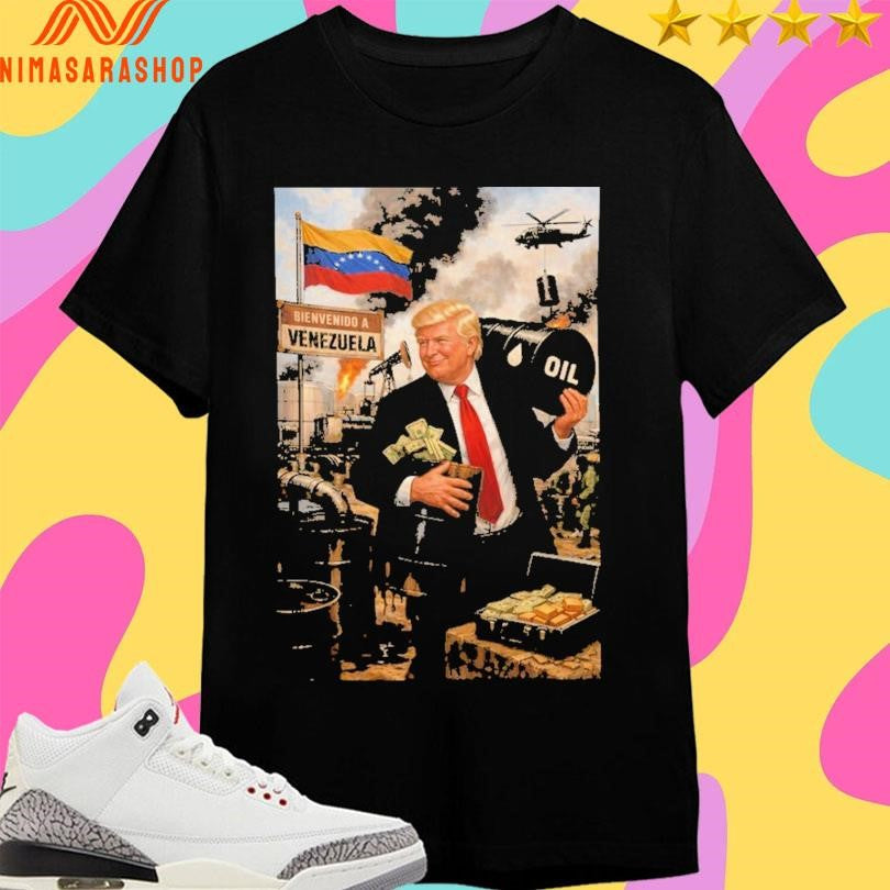 Donald Trump Oil Venezuela Collage Political Shirts