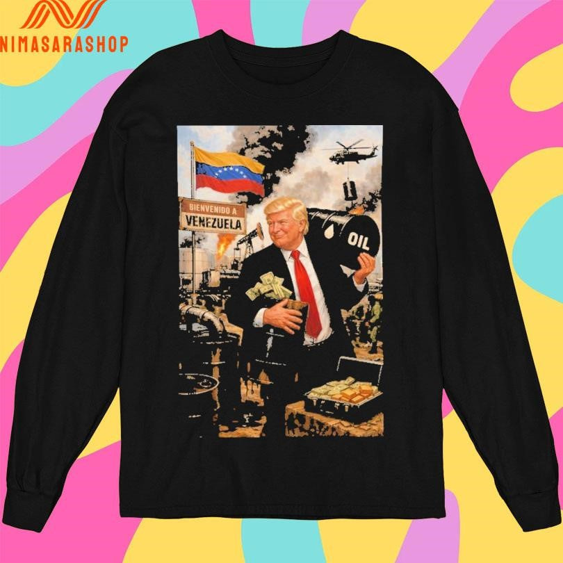 Donald Trump Oil Venezuela Collage Political Shirts