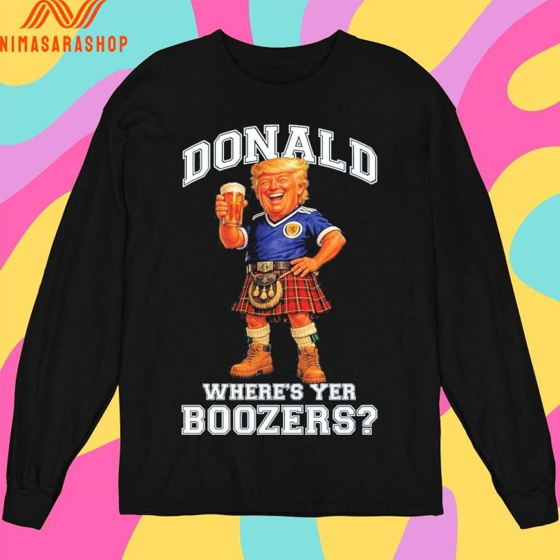 Donald Trump Where’s Yer Boozers Scotland World Cup 2026 Shirts