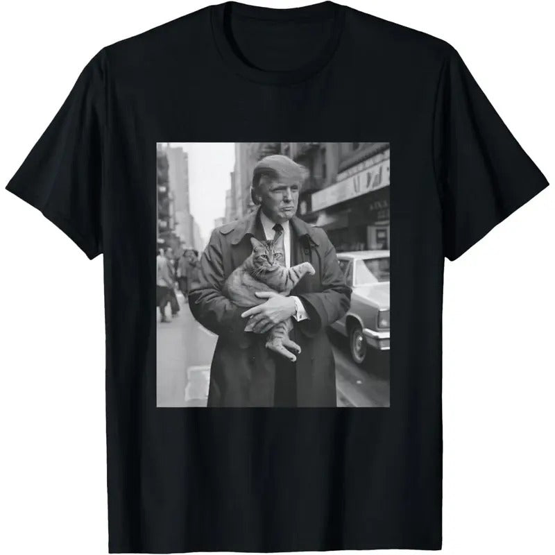 Donald Trump and Cat in NYC T-Shirt made in usa Hoodie, Sweatshirt | UrbanDripWear.com