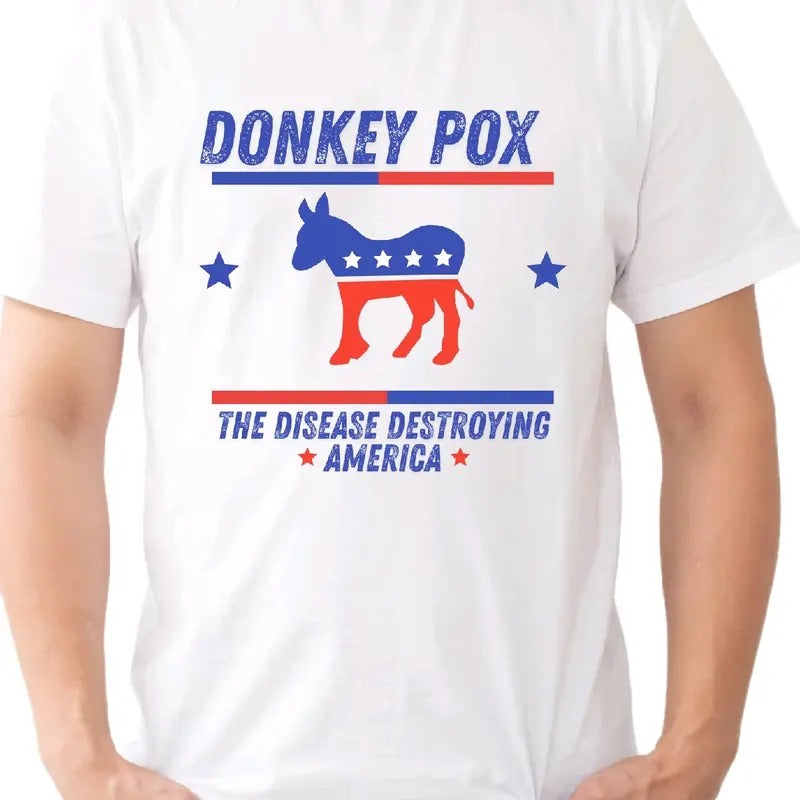 Donkey Pox T-Shirt - Satirical Take on Current Events