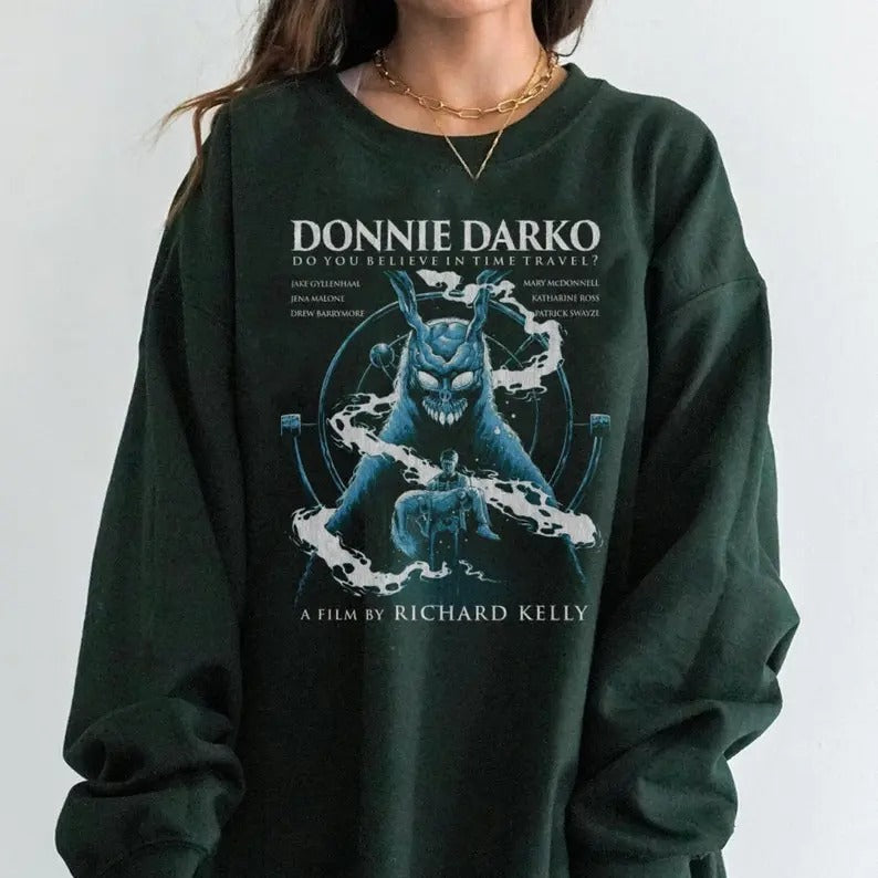 Donnie Darko, Sci Fi, Cult Shirt, Horror Donnie Darko Tee, Vintage Horror Movie sweatshirt Hoodie | UrbanDripWear.com