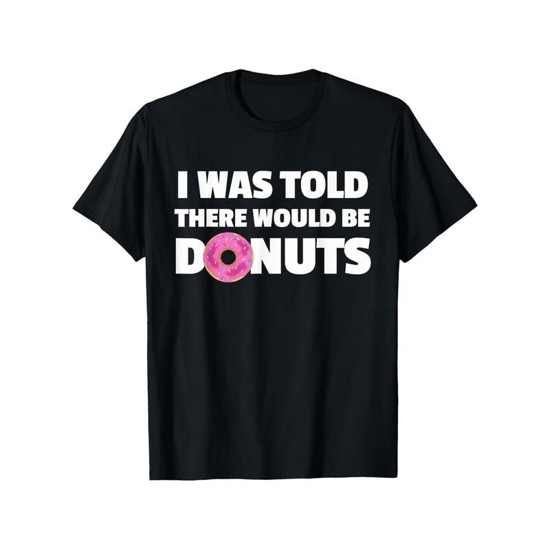Donut-Themed Fun Graphic Tee - 100% Cotton, Casual T-Shirt for All Seasons, Perfect Gift for Men & Women, Sizes S-XXXL,...