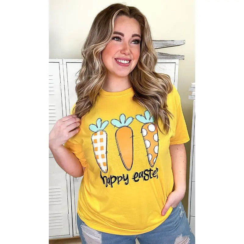 Doodle Carrots Happy Easter Graphic Shirt Hoodie, Sweatshirt | UrbanDripWear.com