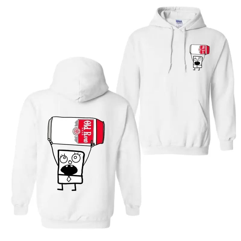 Doodlebob Old Row Unisex T-shirt, Hoodie Funny 2 Sided Shirt, Cotton Tee, Full Sizes, Full Color, For Men, For Women...