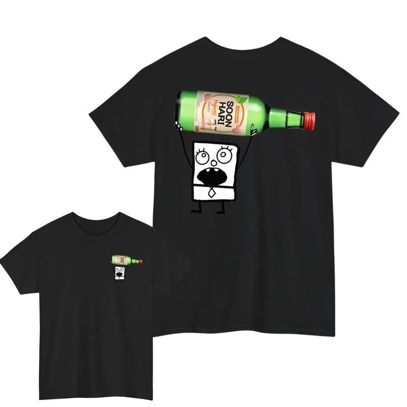 Doodlebob SOJU Unisex T-Shirt Short Sleeve Drinking Shirt Stylish Top for Men & Women Hoodie, Sweatshirt | UrbanDripWear.com