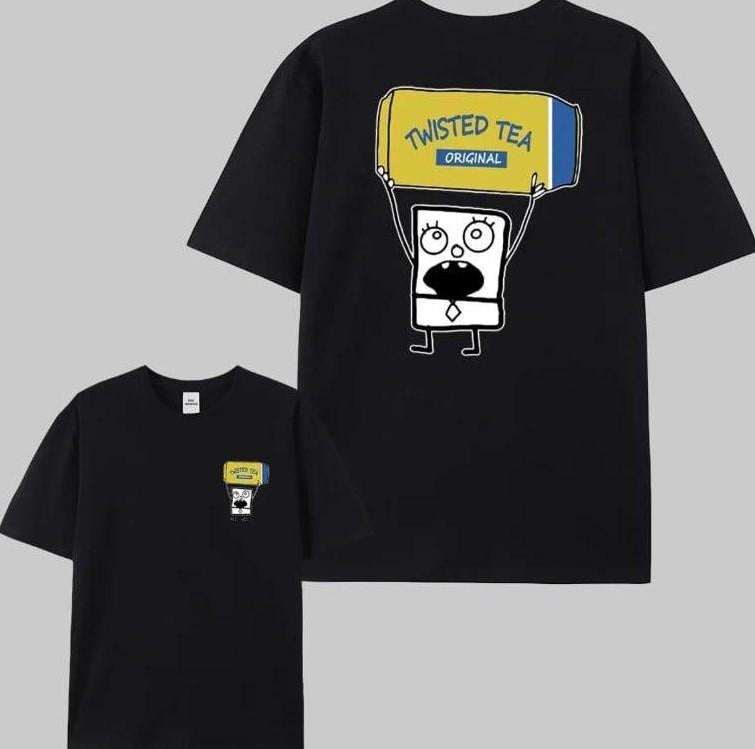 Doodlebob Tea Aesthetic Unisex Shirt, Trendy Graphic Tee, Streetwear Shirt Hoodie, Sweatshirt | UrbanDripWear.com