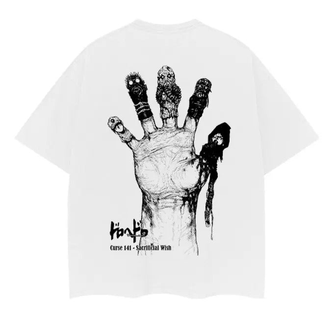 Dorohedoro "Caiman" Vintage Oversized Tee Anime T-shirt 100% Cotton Original Design Men's Top Casual Streetwear Menswear...