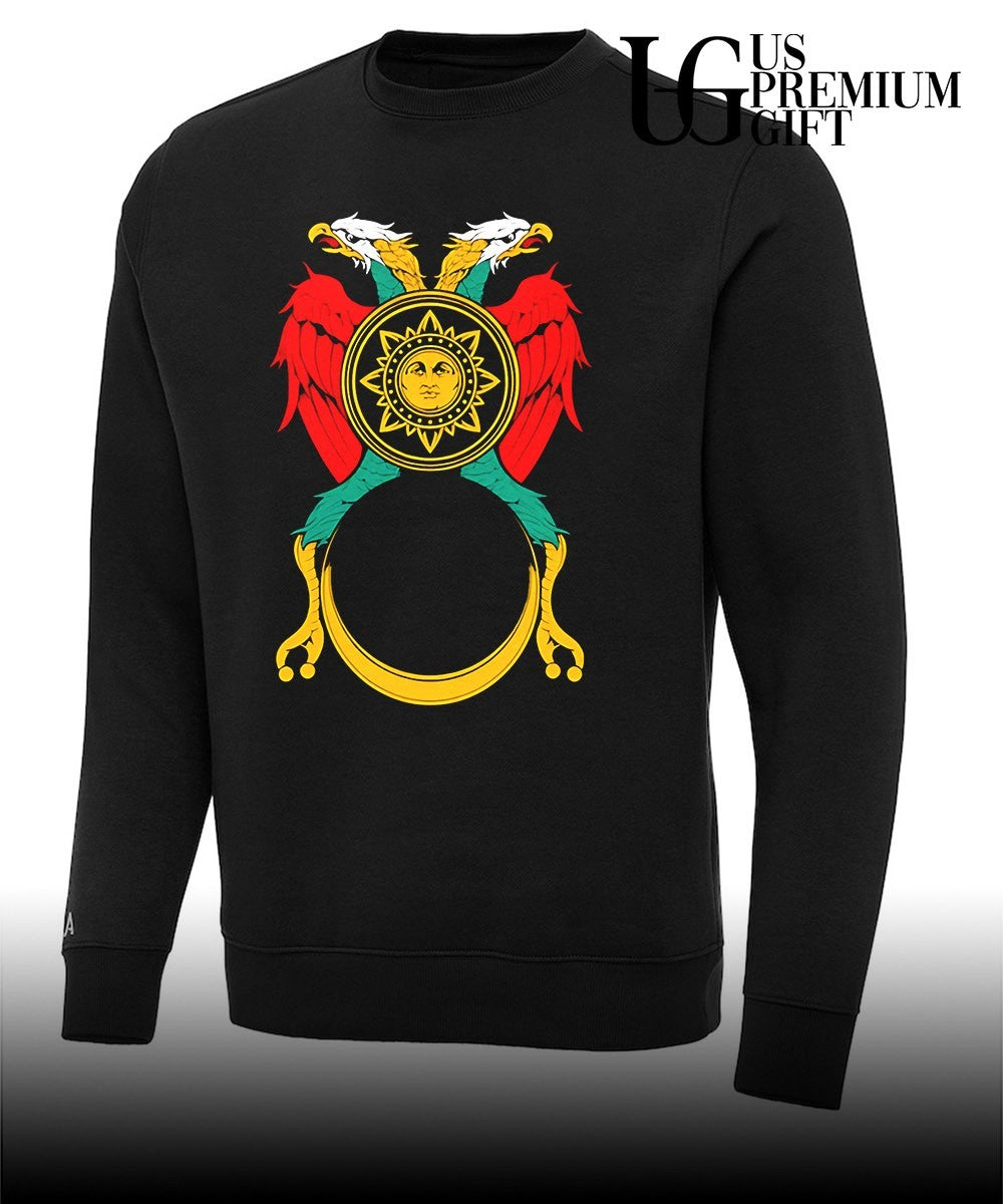 Dotty Nectar Double Headed Eagle sun and moon emblem shirt