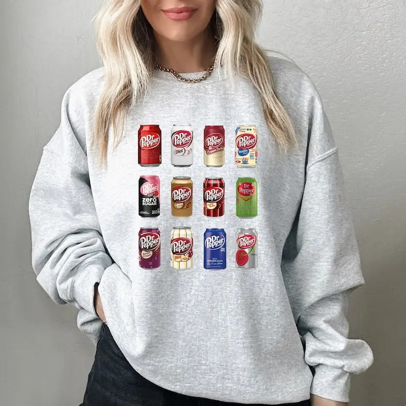 Dr Pepper Sweatshirt Vintage Soda Canned Sweater T-Shirts, Hoodie | UrbanDripWear.com