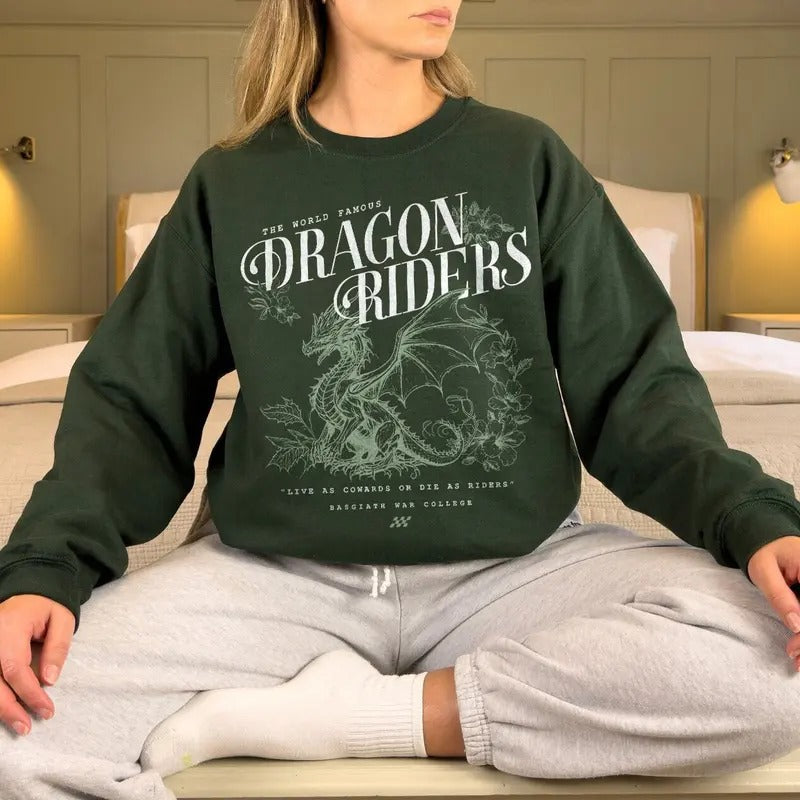 Dragon Riders Sweatshirt, Fourth Wing Violet Sorrengail T-Shirt, Dragon Species Types Tee Shirt, Basgiath War T-Shirt,...