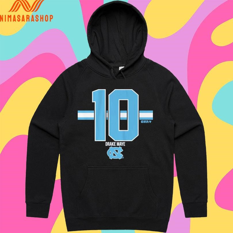 Drake Maye 10 Stripe North Carolina Tar Heels Football Shirts