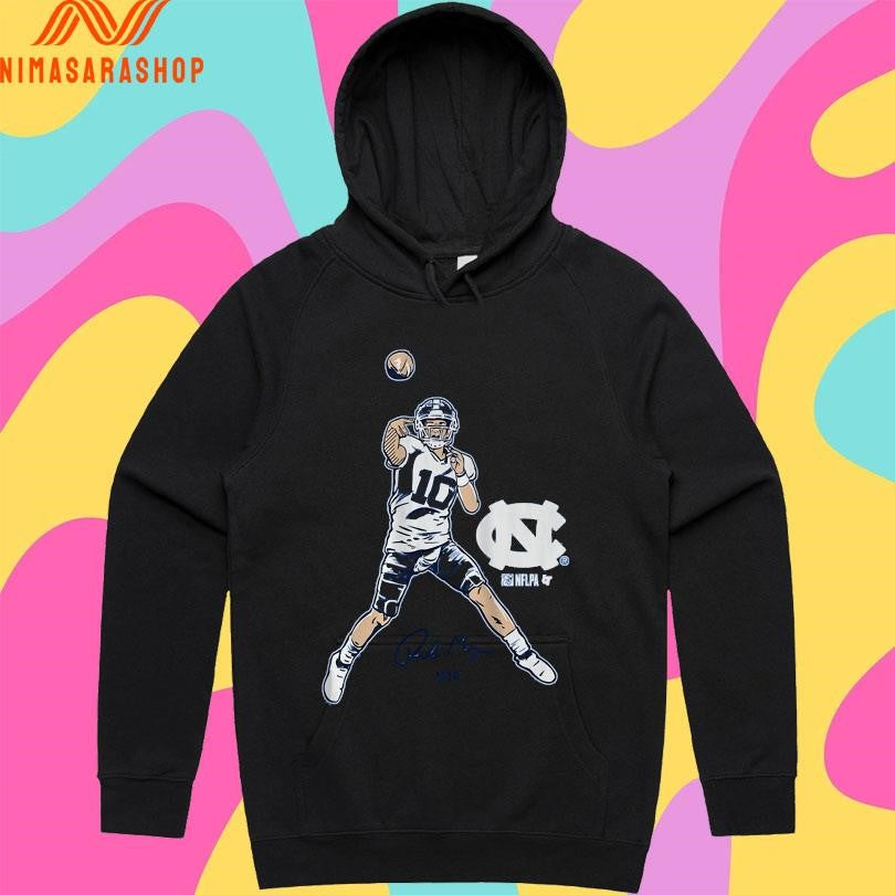 Drake Maye Pro Pose North Carolina Tar Heels Football Shirts