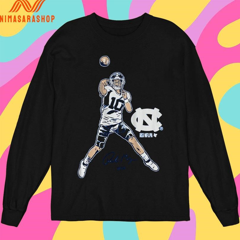 Drake Maye Pro Pose North Carolina Tar Heels Football Shirts