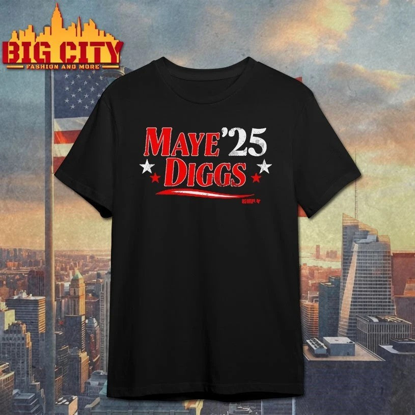 Drake Maye Stefon Diggs 25 New England t-shirt