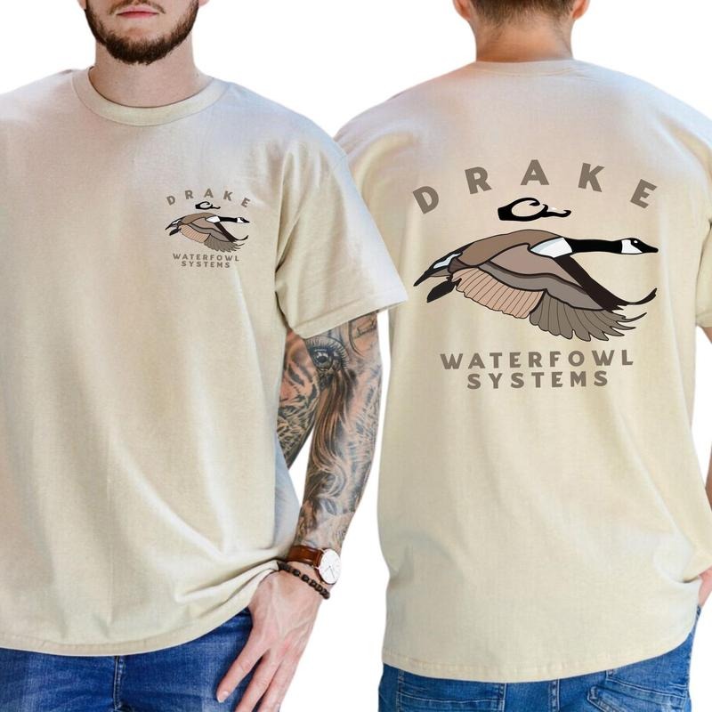 Drake Waterfowl Systems Classic Pullover With Bold Duck Design T-shirt Soft Fabric Short Sleeve Shirt Hoodie, Sweatshirt