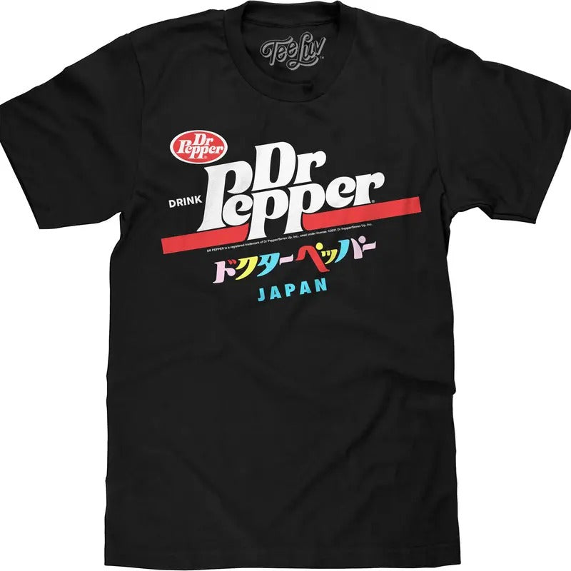 Drink Dr Pepper Japan T-Shirt - Black Hoodie, Sweatshirt | UrbanDripWear.com