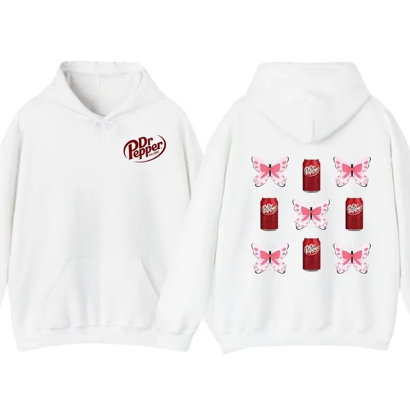 Drr Pepper Hoodie T-Shirt, DR. Pepper Bow Coquette Hoodie, Cute Soda Drink Hoodie Sweatshirt | UrbanDripWear.com