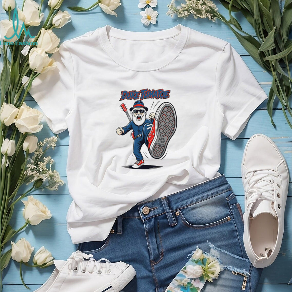Duke Tumatoe Blues Rock Musician Cartoon Character T Shirt