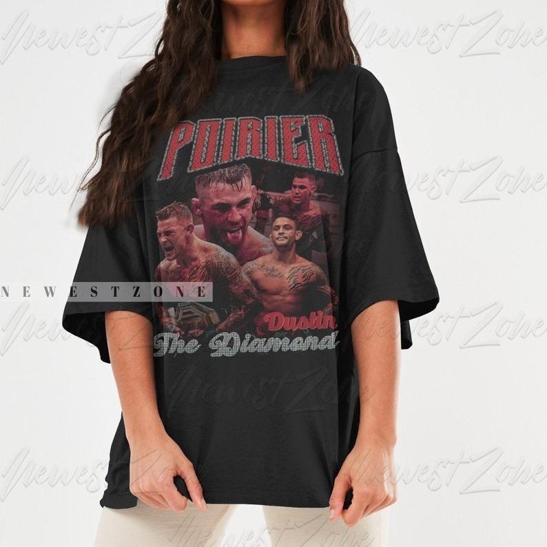 Dustin Poirier Shirt American Professional Fighter The Diamond 90s Retro TShirt Boxing Fans Vintage Graphic Tee Hoodie...