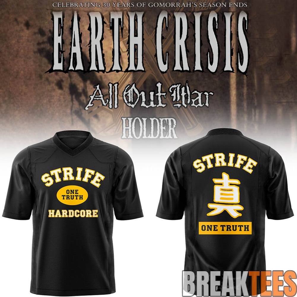 Earth Crisis 30 years of Gomorrahs Season Ends Football Jersey