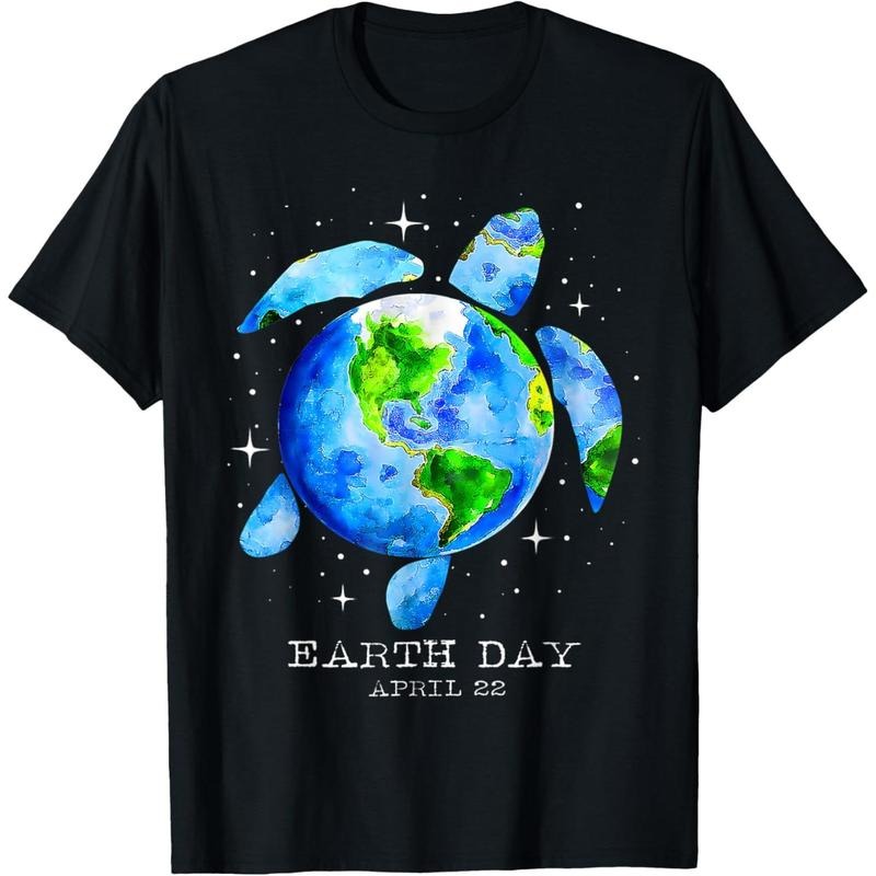 Earth Day 2025 Restore Earth Sea Turtle Art Save the Planet T-Shirt made in usa Hoodie, Sweatshirt | UrbanDripWear.com