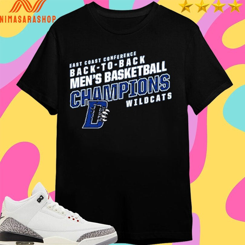 East Coast Conference Back-To-Back Men’s Basketball Champions Wildcats Shirts