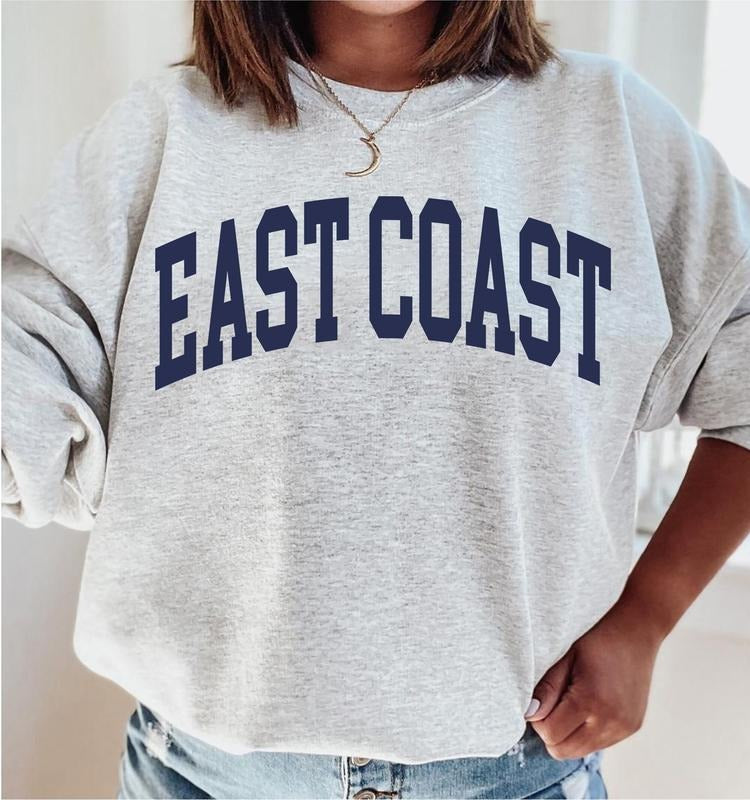 East Coast Sweatshirt, East coast girl, Beach Crewneck, Beach Shirt, East Coast Shirt, East coast Graphic Tee, Summer...