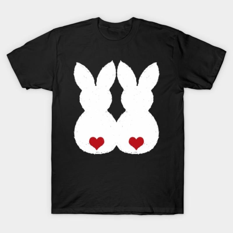 Easter Bunny Love Couple Shirts and Gifts T-Shirt style 02 Hoodie, Sweatshirt | UrbanDripWear.com