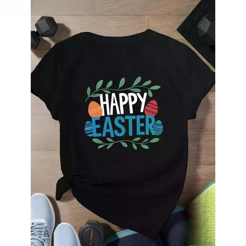 Easter Happy Large Size Women's T-Shirt